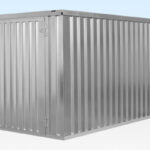4M X 2.1M Flat Pack Container Store – Galvanised - Image 5