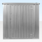 4M X 2.1M Flat Pack Container Store – Galvanised - Image 3